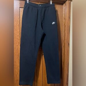 Nike Men's Black Joggers with White Logo